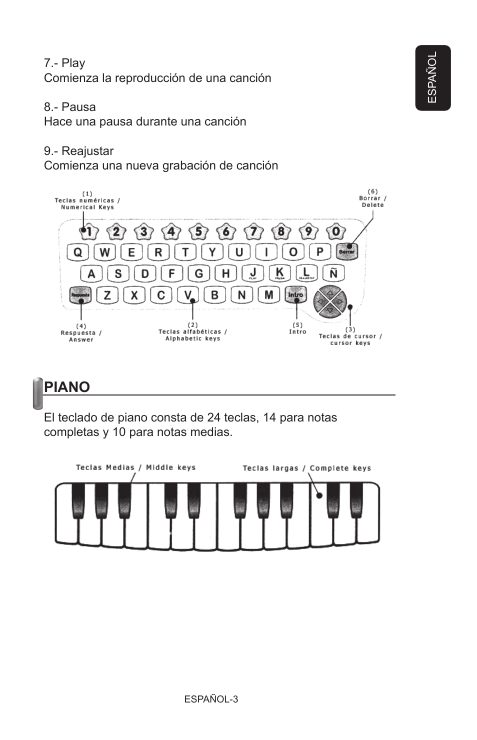 Piano | Steren Talking Notebook User Manual | Page 10 / 16