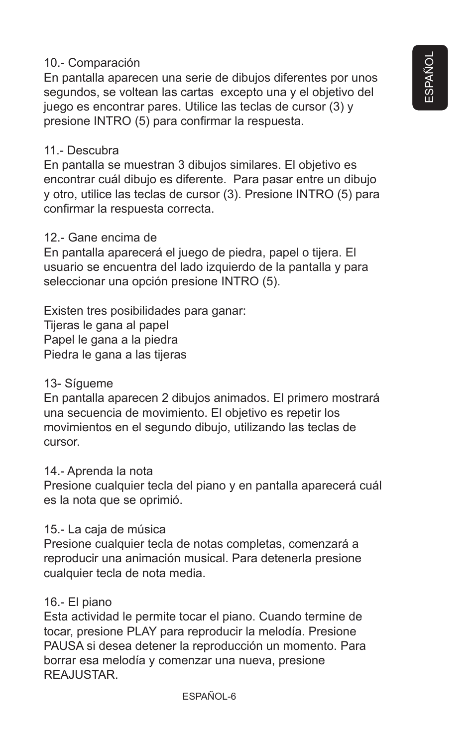 Steren Talking Notebook User Manual | Page 13 / 16