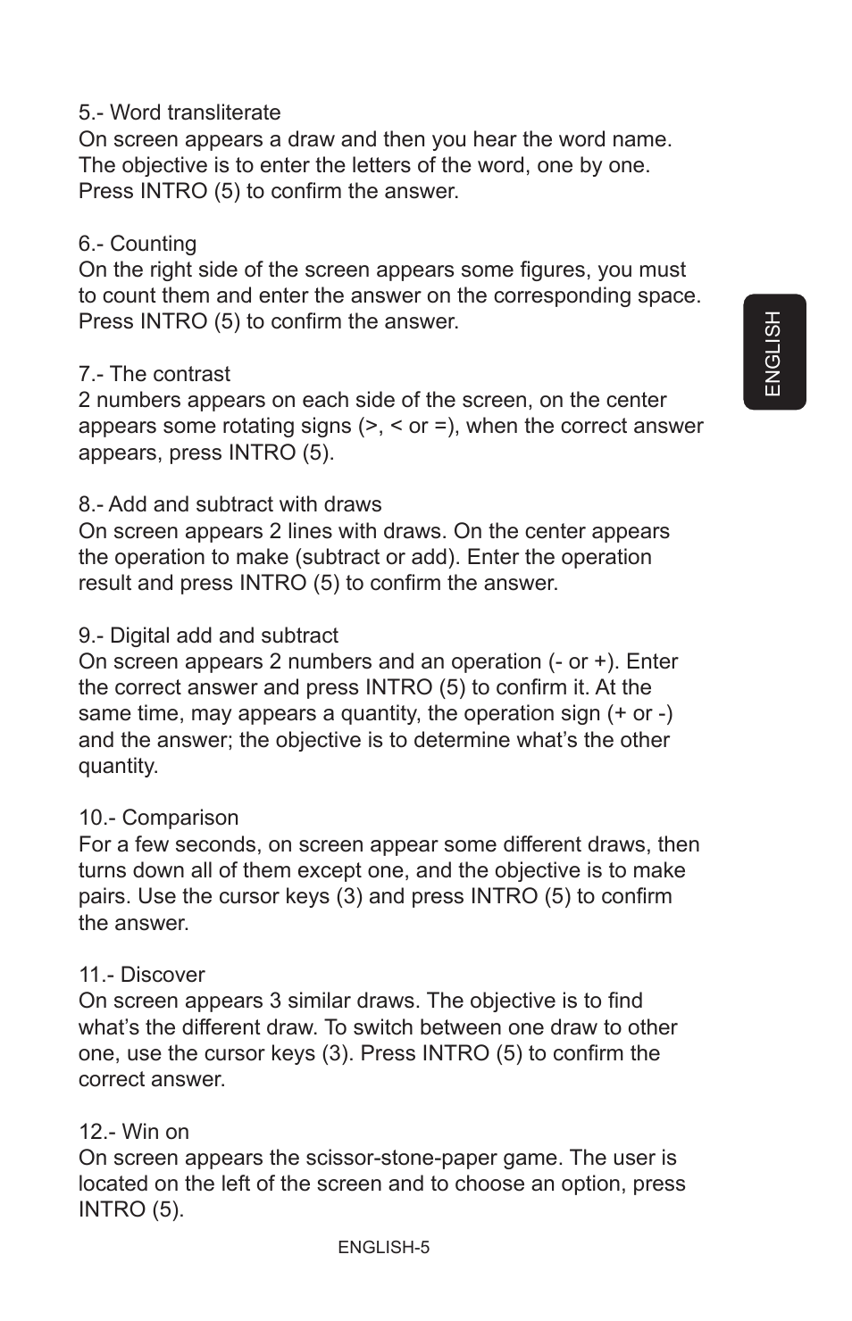 Steren Talking Notebook User Manual | Page 5 / 16