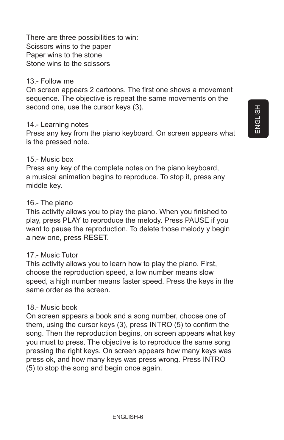 Steren Talking Notebook User Manual | Page 6 / 16
