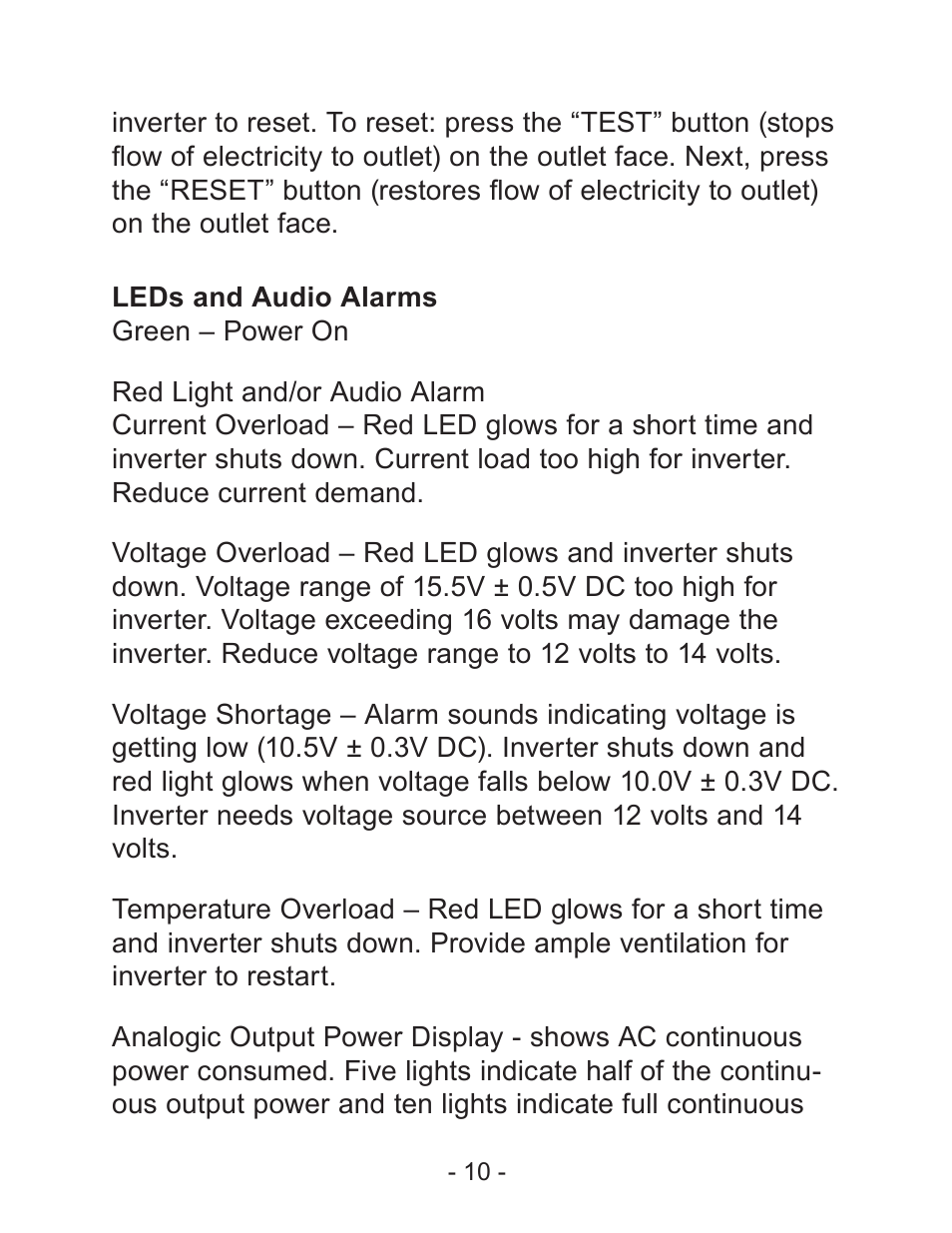 Schumacher PI-1500 User Manual | Page 11 / 18