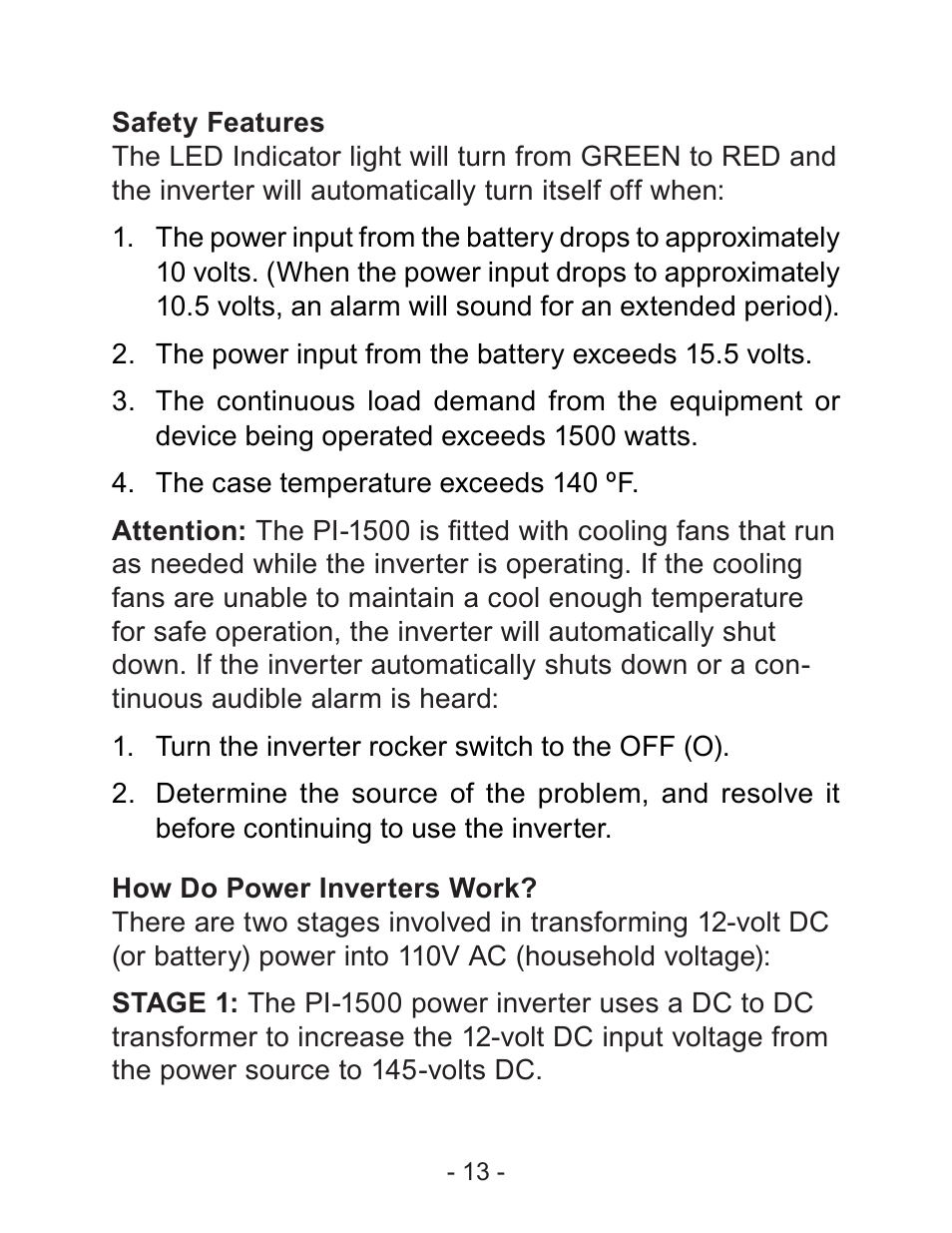 Schumacher PI-1500 User Manual | Page 14 / 18