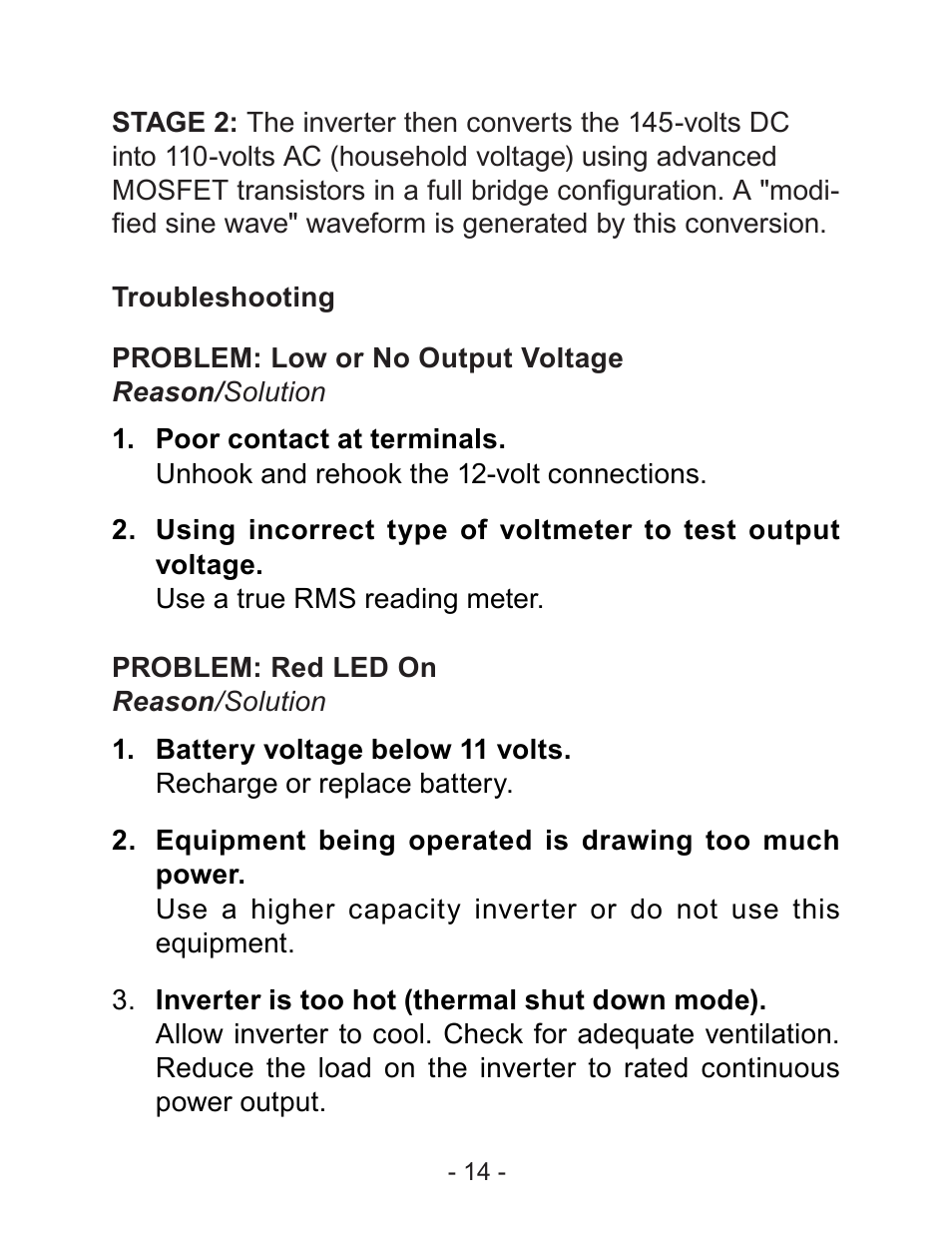 Schumacher PI-1500 User Manual | Page 15 / 18