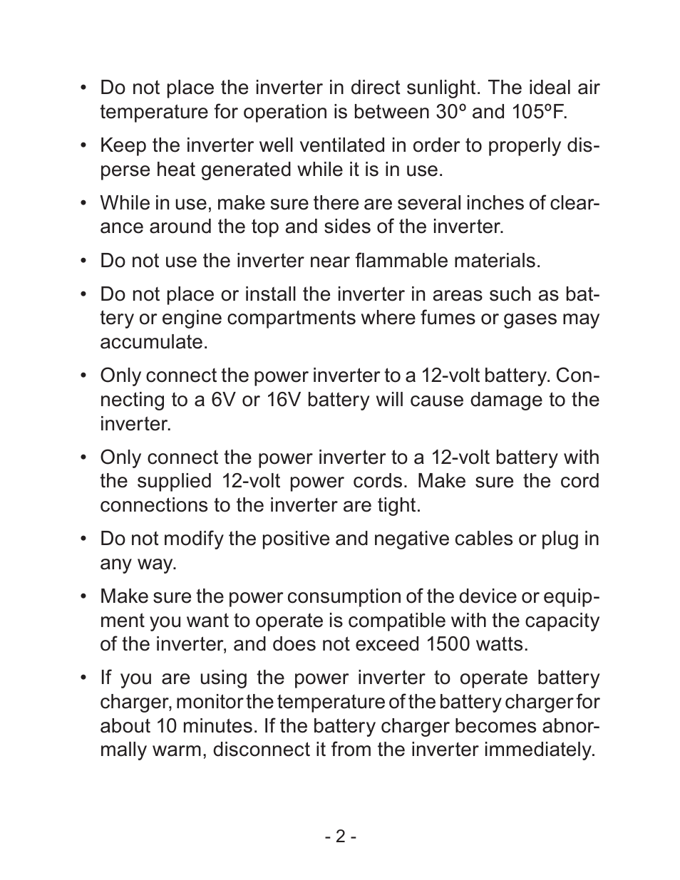 Schumacher PI-1500 User Manual | Page 3 / 18