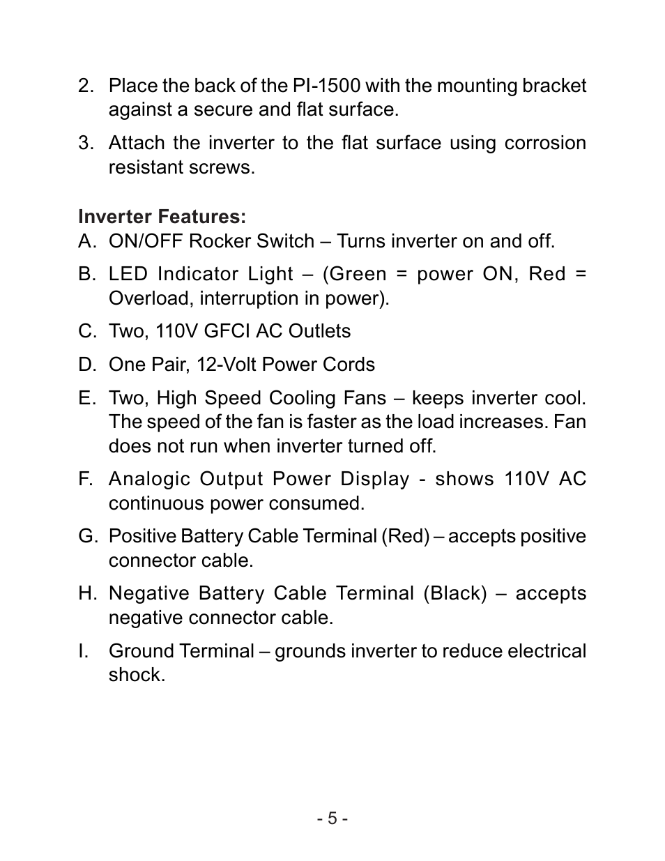 Schumacher PI-1500 User Manual | Page 6 / 18