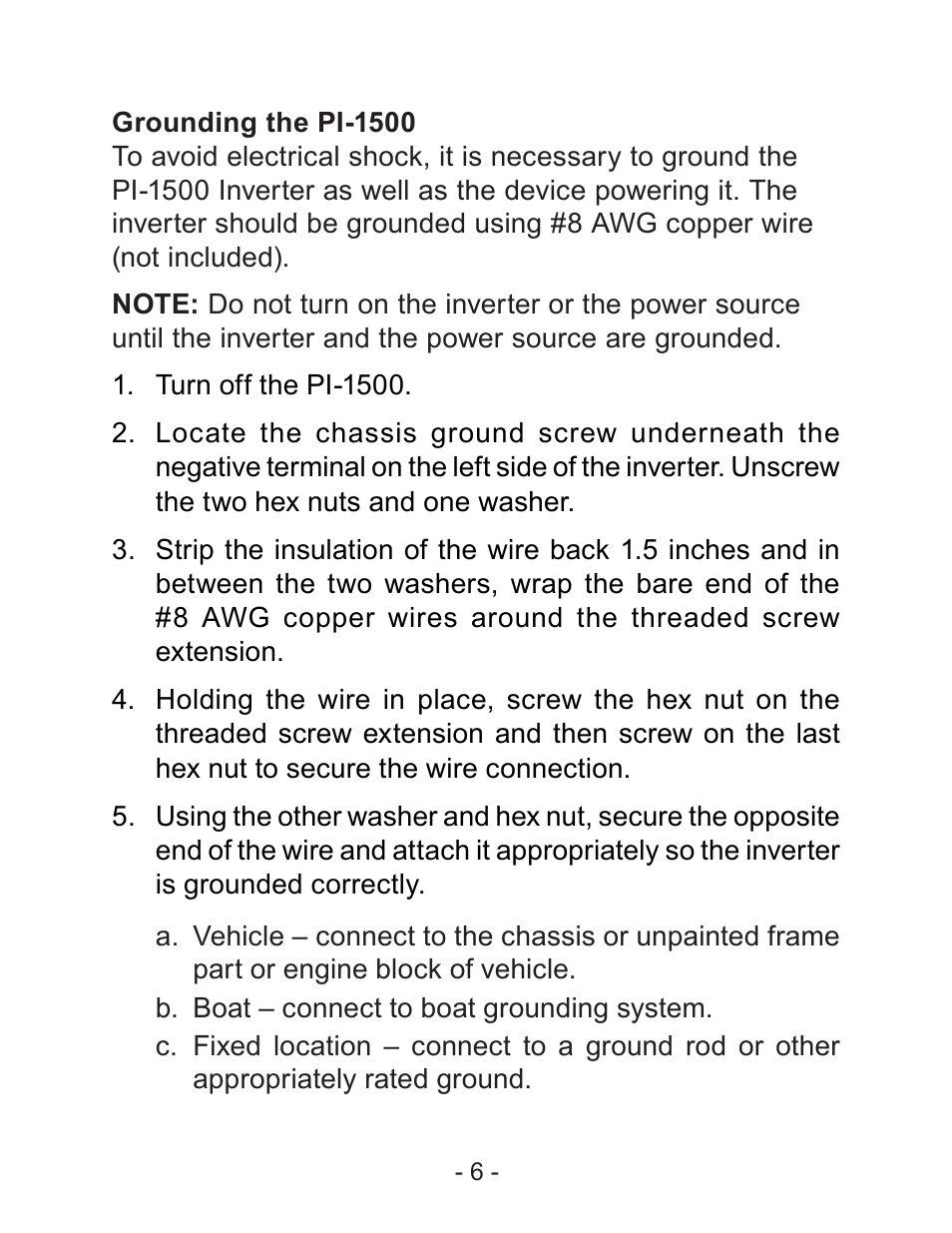 Schumacher PI-1500 User Manual | Page 7 / 18