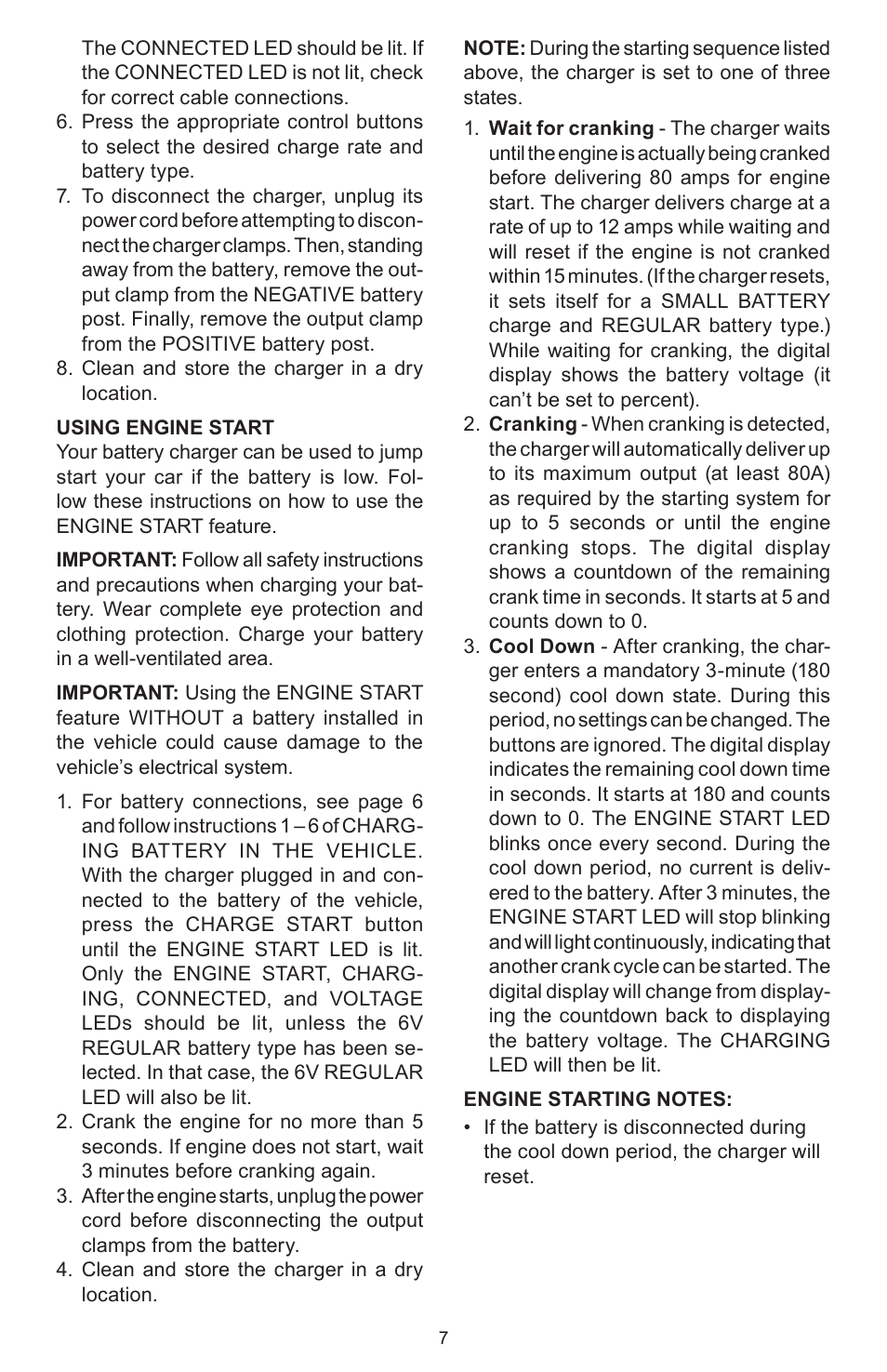 Schumacher SPEED CAHRGE SC-8000A User Manual | Page 7 / 32