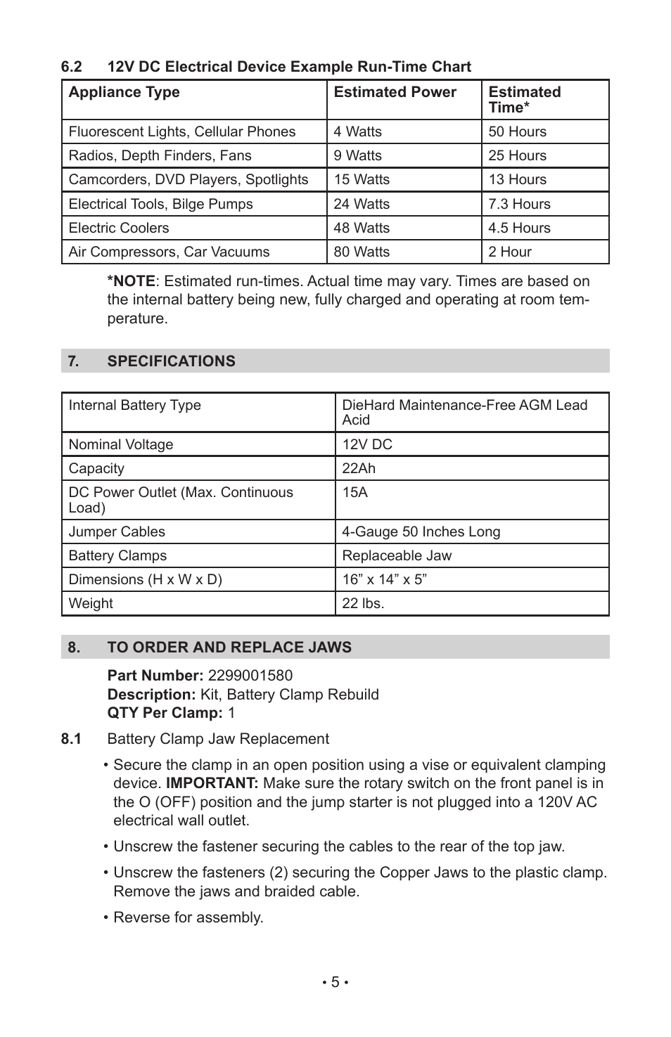 Schumacher DieHard 00-99-000867-0109 User Manual | Page 7 / 8
