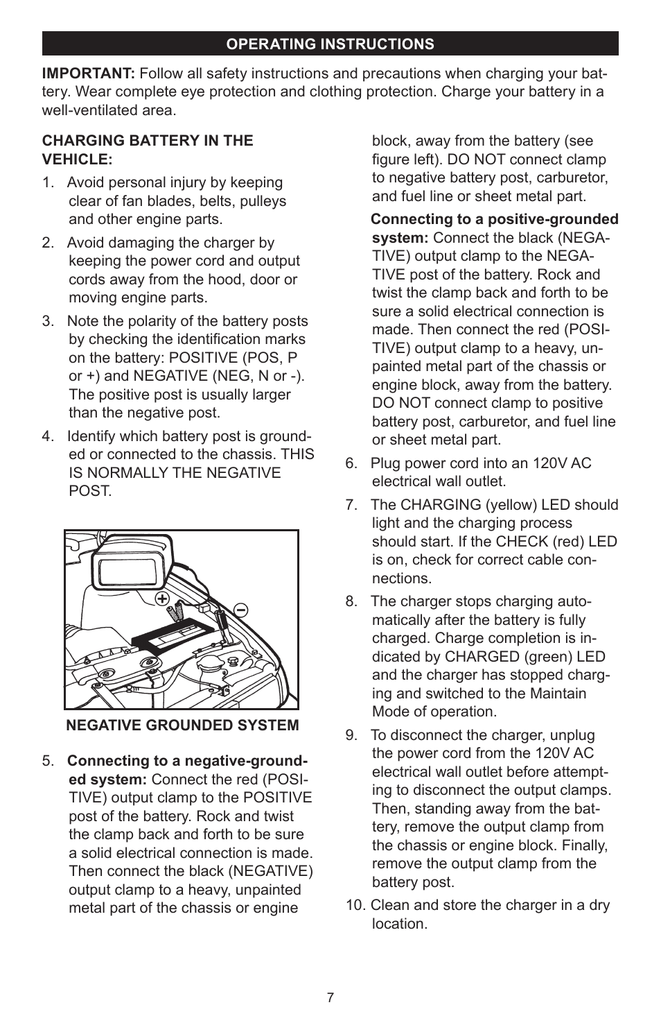Schumacher SPEEDCHARGE 300A User Manual | Page 7 / 10