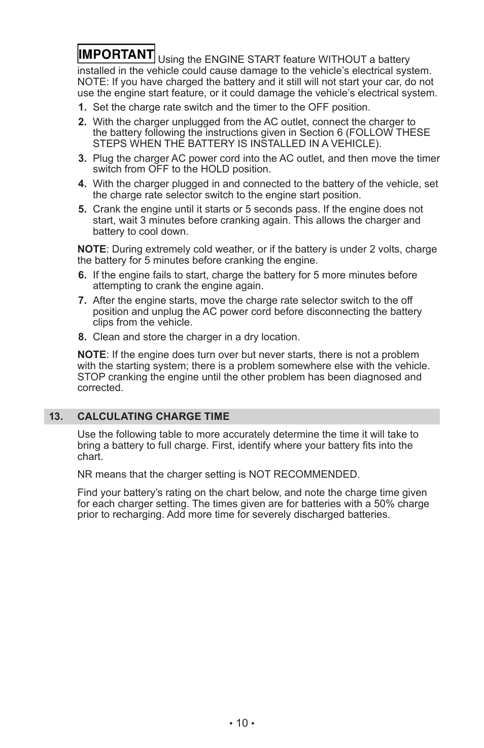 Schumacher SE-4225 User Manual | Page 14 / 36