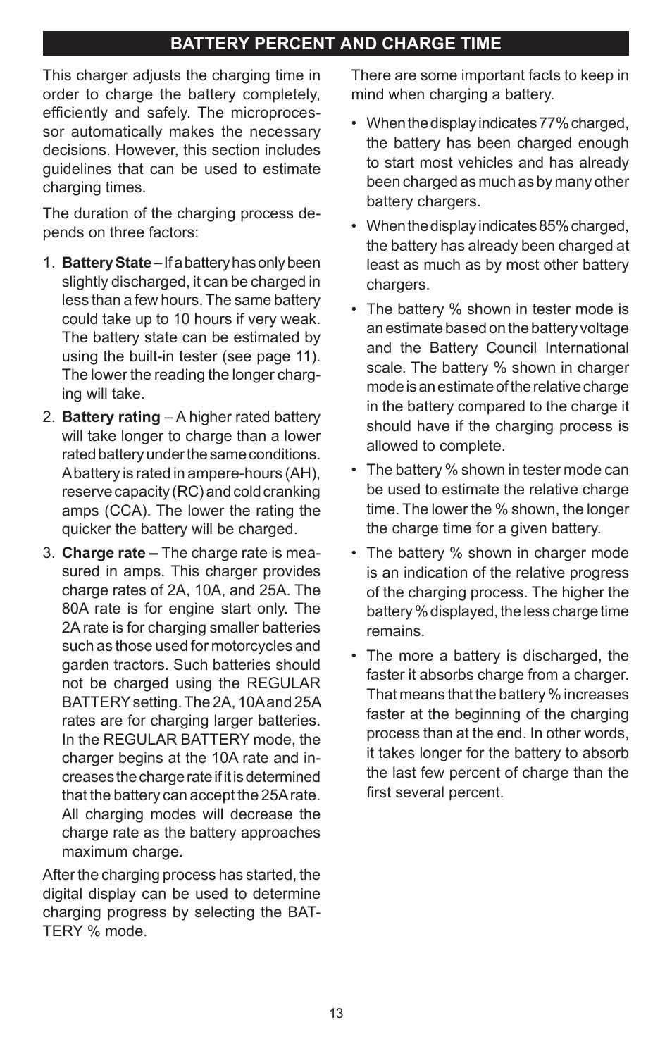 Schumacher SC-8010A User Manual | Page 13 / 32