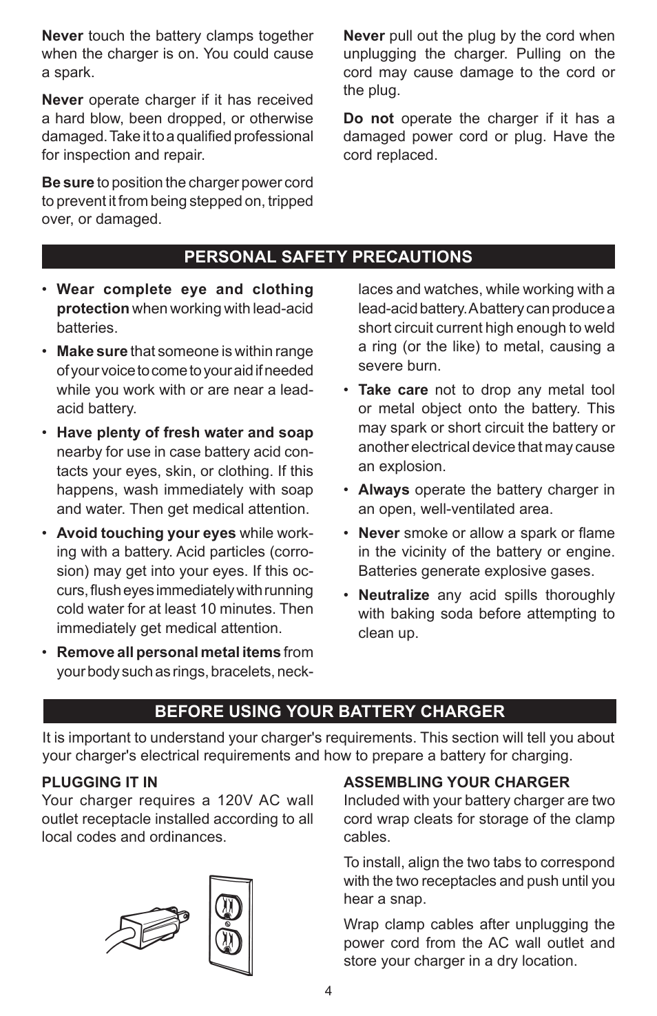 Schumacher SC-8010A User Manual | Page 4 / 32