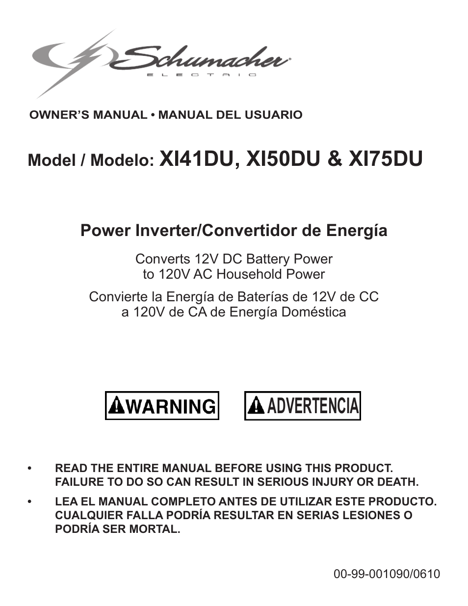 Schumacher XI41DU User Manual | 32 pages