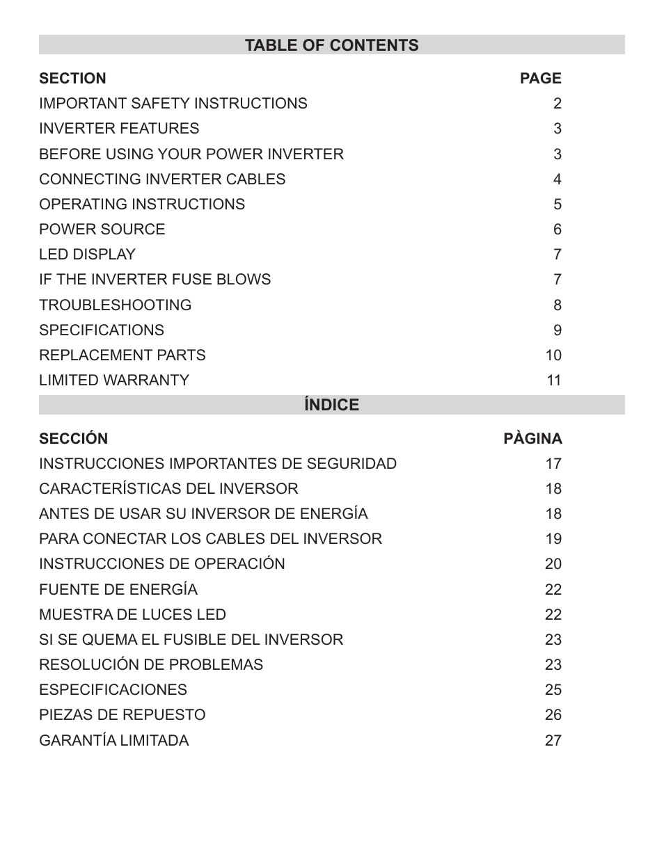 Schumacher XI41DU User Manual | Page 3 / 32