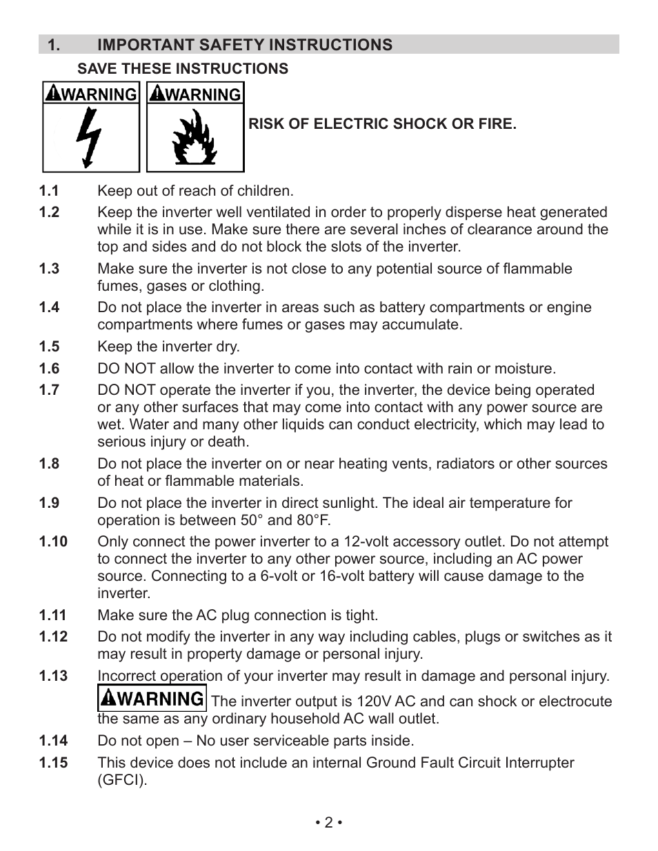 Schumacher XI41DU User Manual | Page 5 / 32