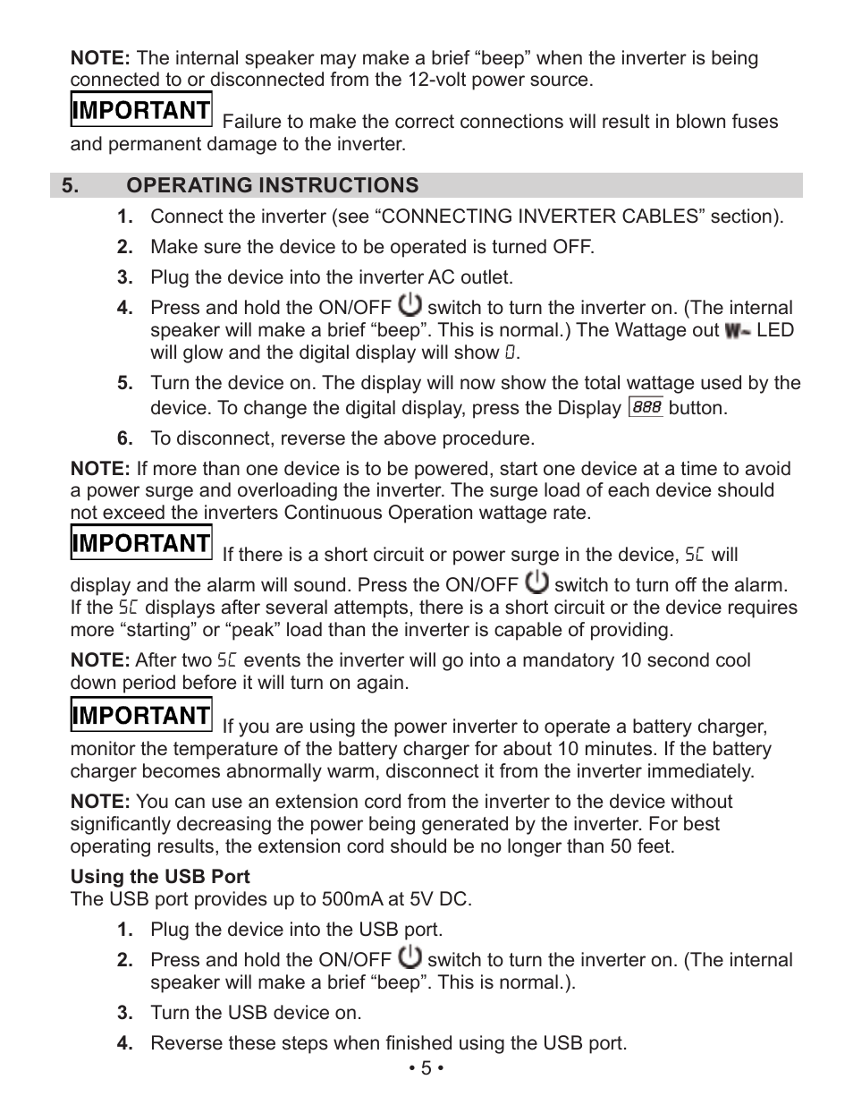 Schumacher XI41DU User Manual | Page 8 / 32