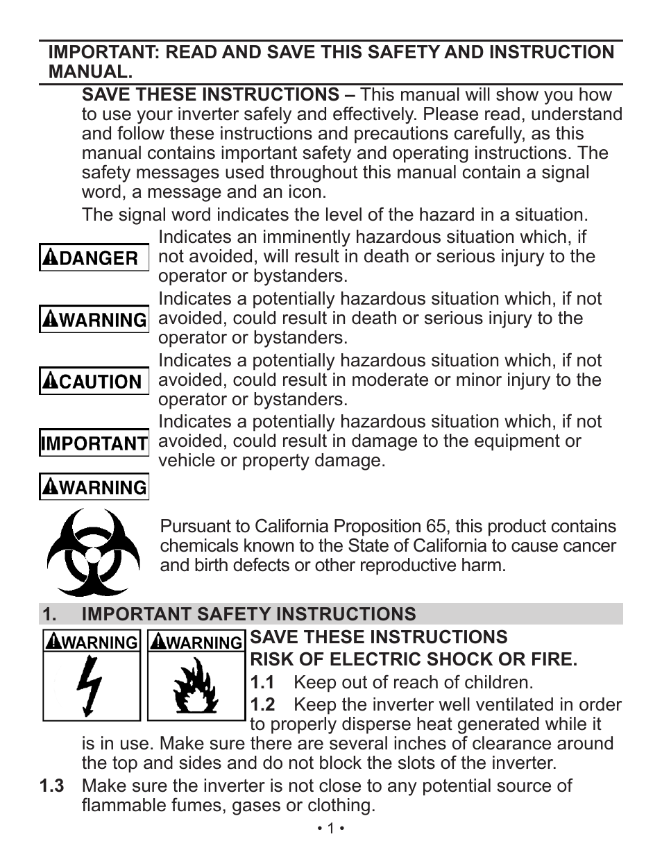Schumacher XI41DU User Manual | Page 2 / 30