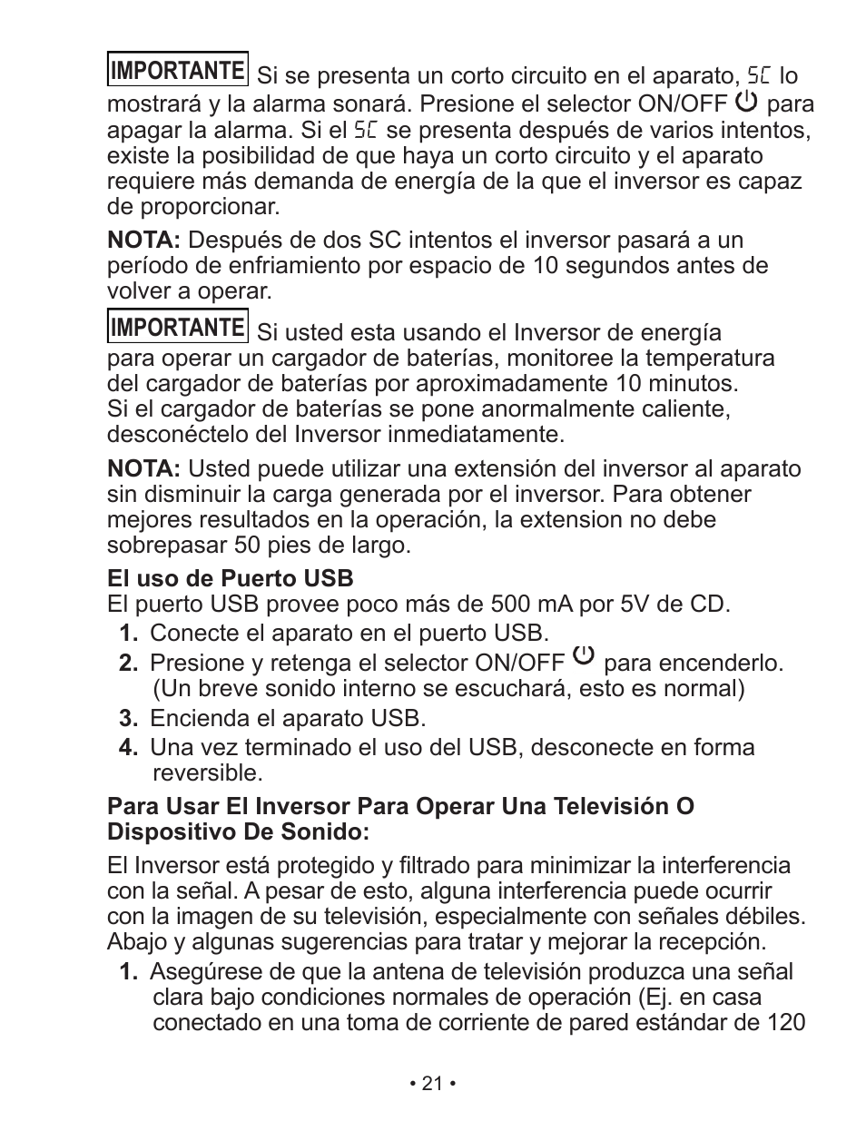 Schumacher XI41DU User Manual | Page 22 / 30