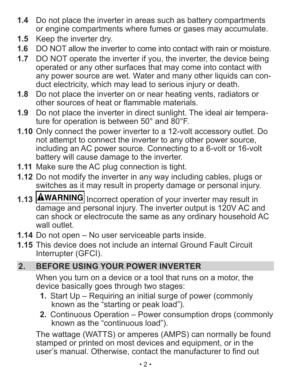 Schumacher XI41DU User Manual | Page 3 / 30