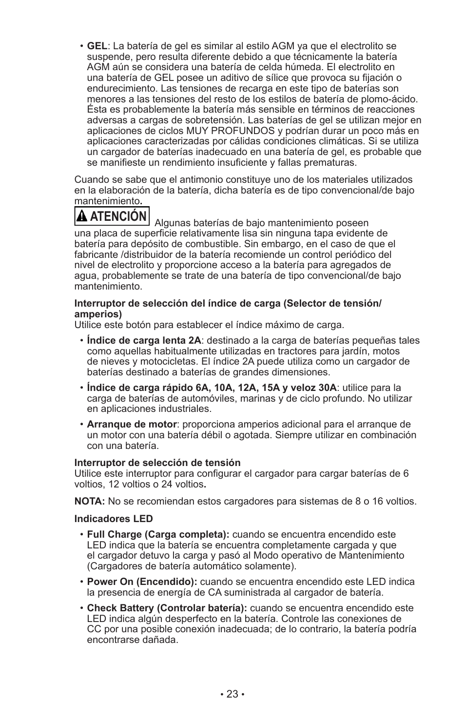 Atención | Schumacher SE-70MA User Manual | Page 27 / 34