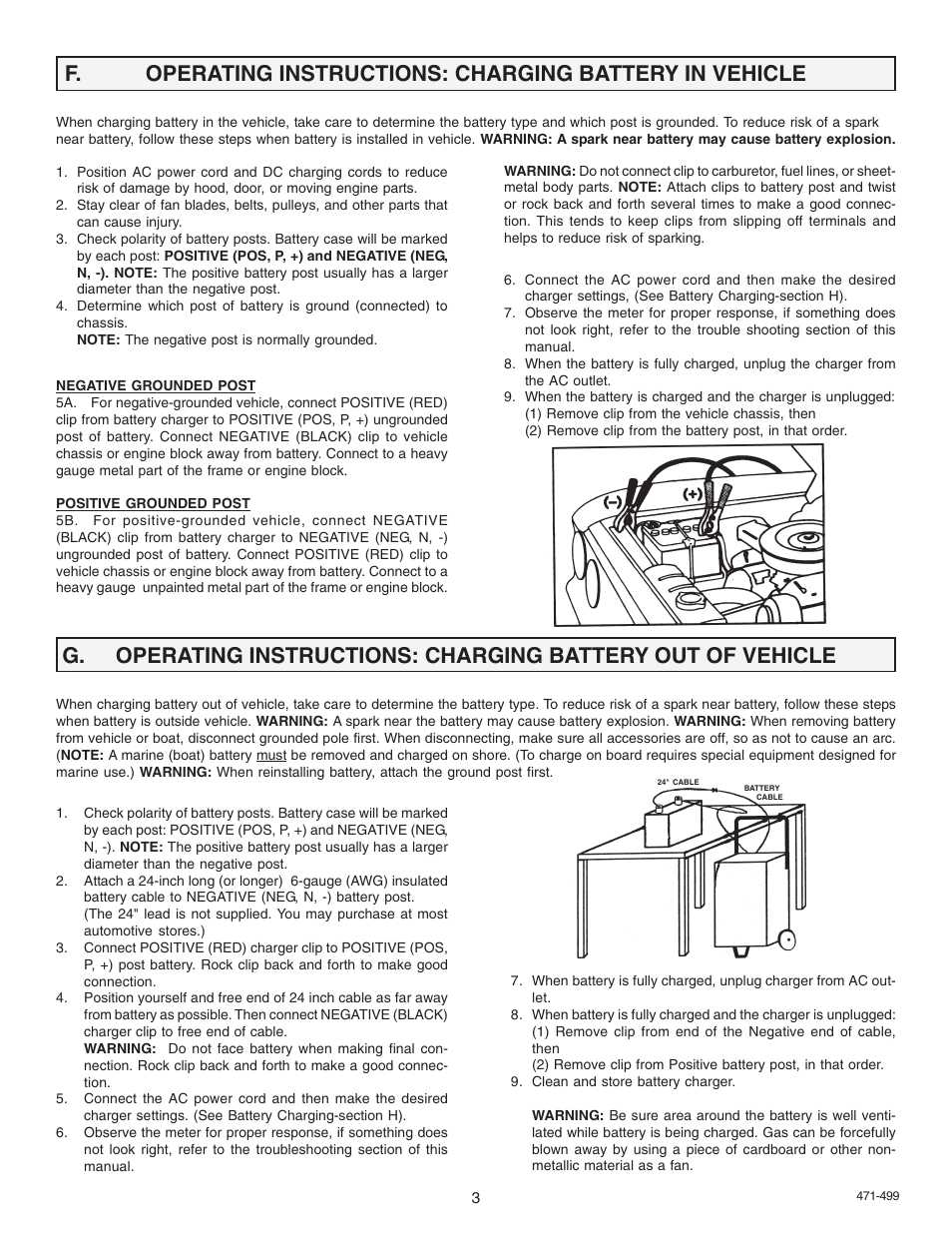 F. g | Schumacher 9500A User Manual | Page 3 / 8