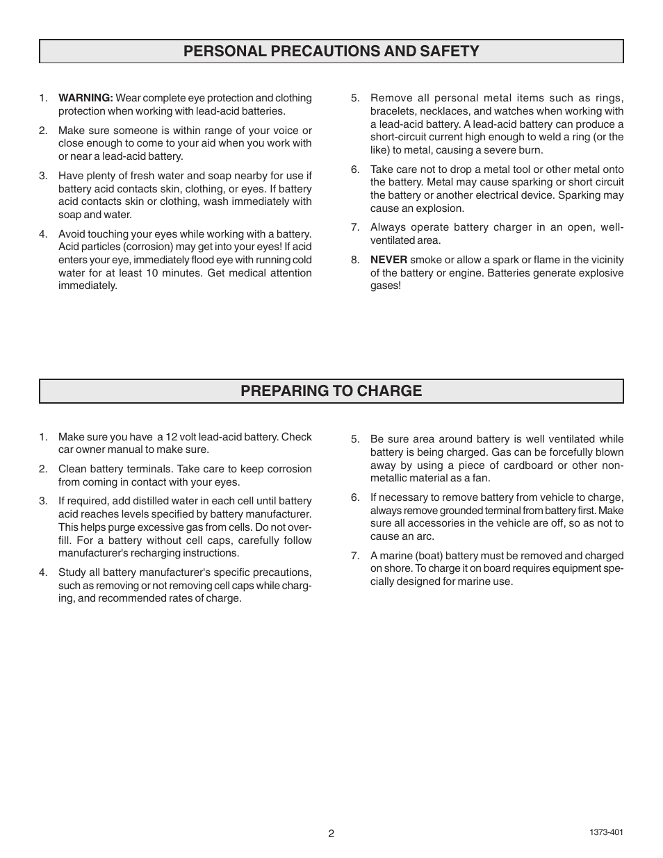 Schumacher 9275A-PE User Manual | Page 2 / 16