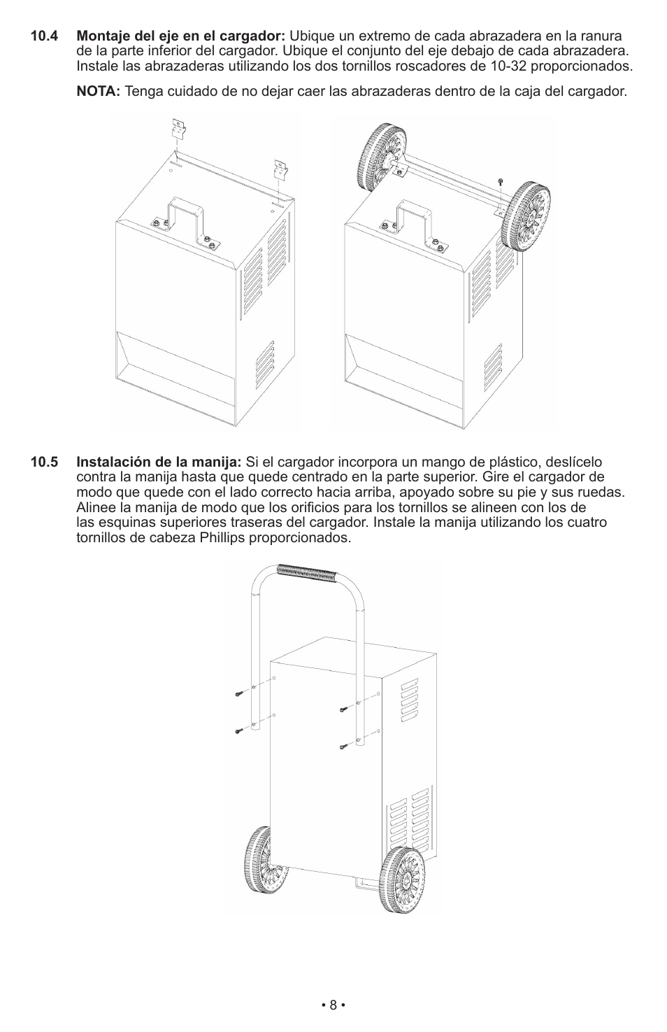Schumacher Manual Battery Charger SWI-1224 User Manual | Page 12 / 49