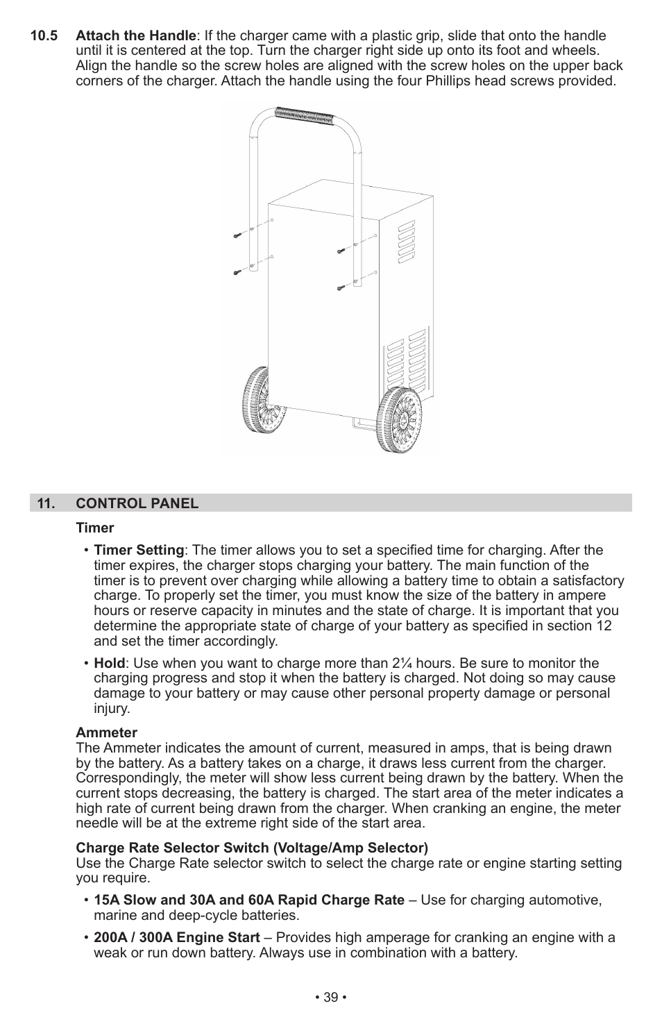 Schumacher Manual Battery Charger SWI-1224 User Manual | Page 43 / 49