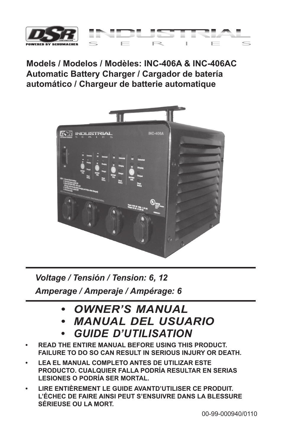 Schumacher INC-406AC User Manual | 39 pages