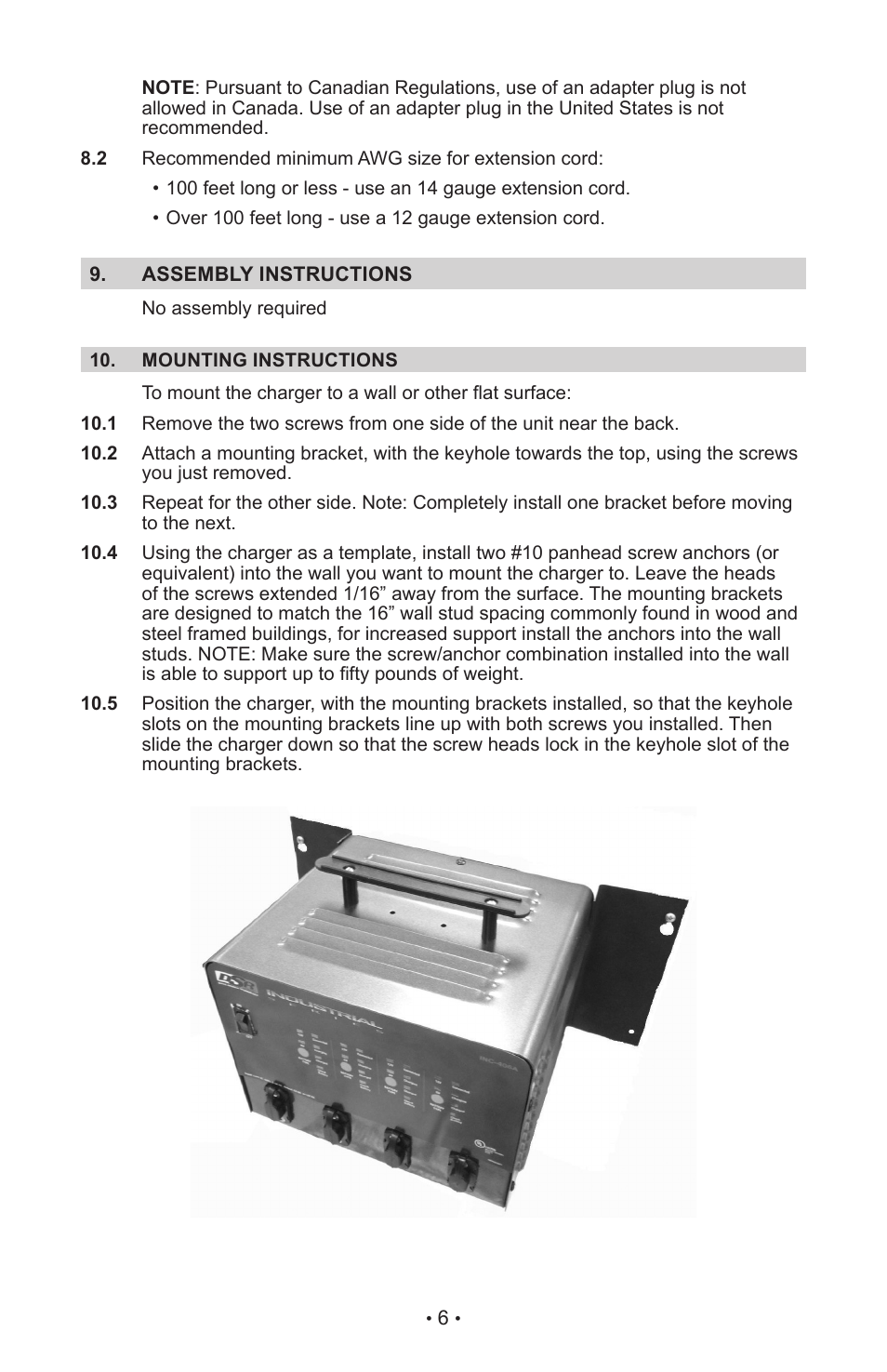 Schumacher INC-406AC User Manual | Page 10 / 39