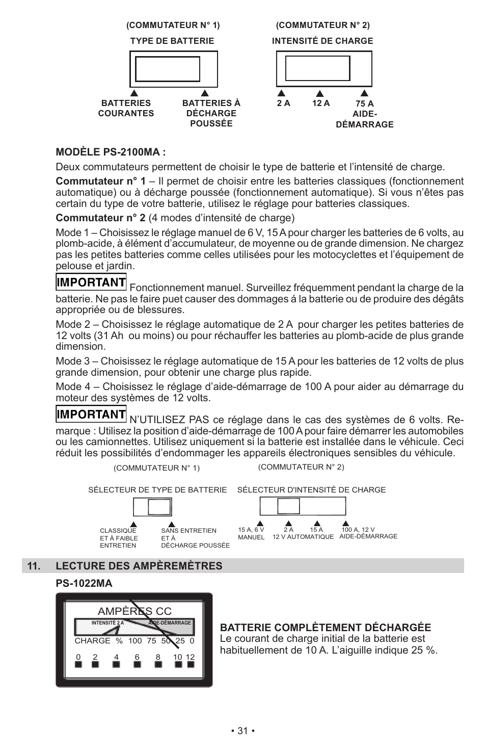 Schumacher Proseries Automatic PS-1022M User Manual | Page 31 / 36