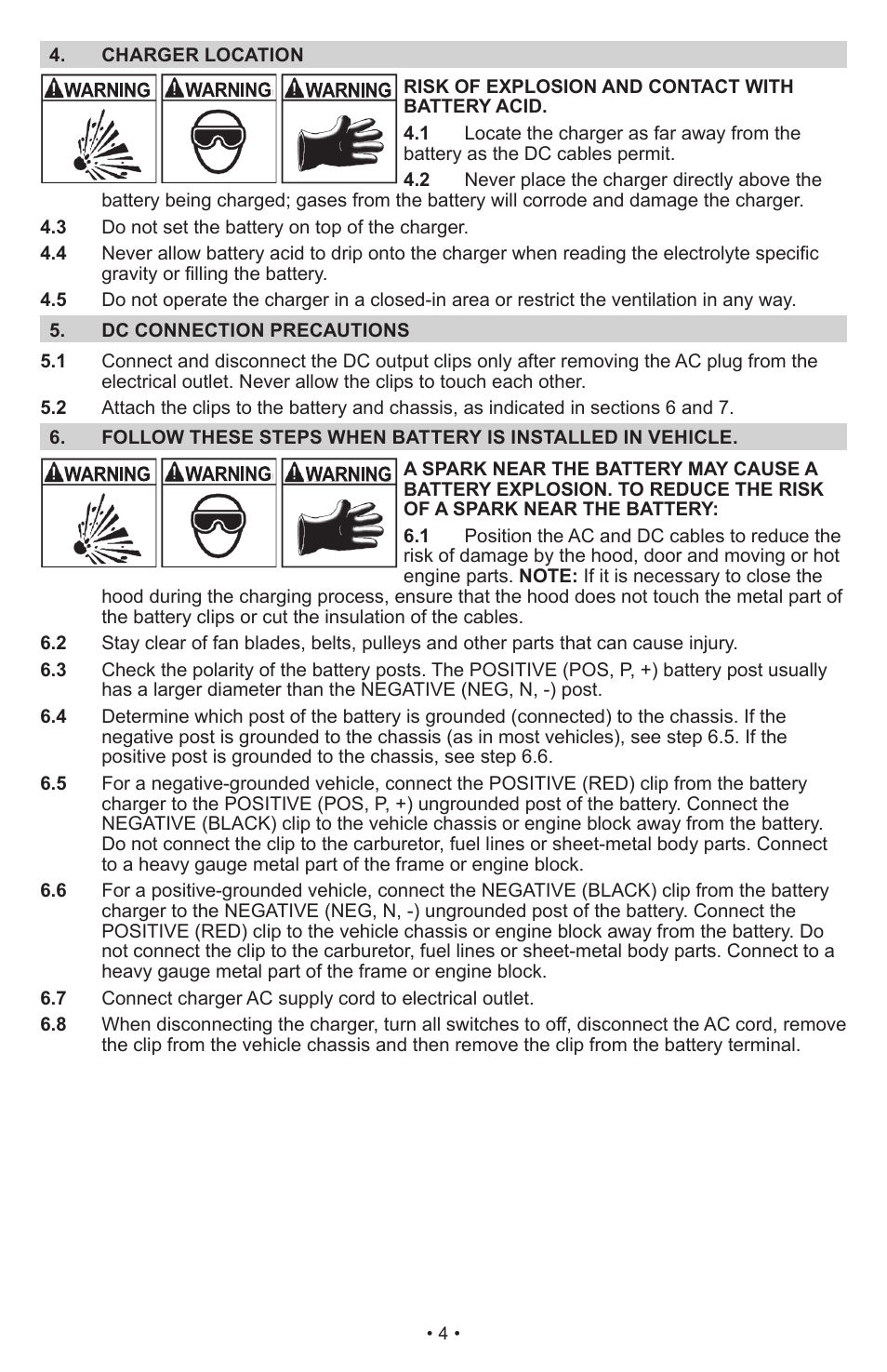 Schumacher Proseries Automatic PS-1022M User Manual | Page 4 / 36