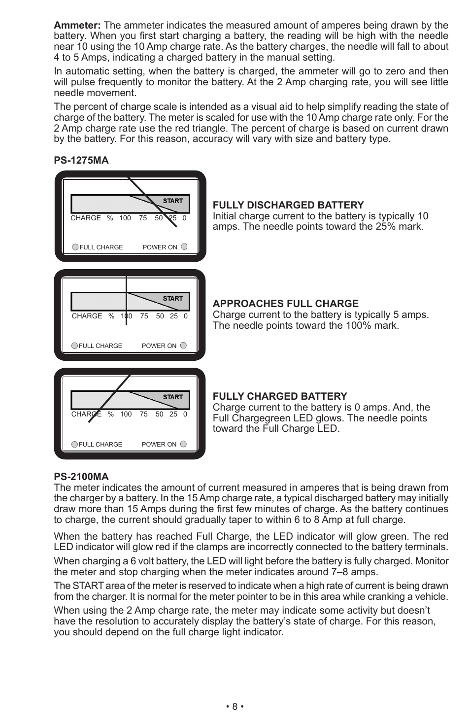 Schumacher Proseries Automatic PS-1022M User Manual | Page 8 / 36