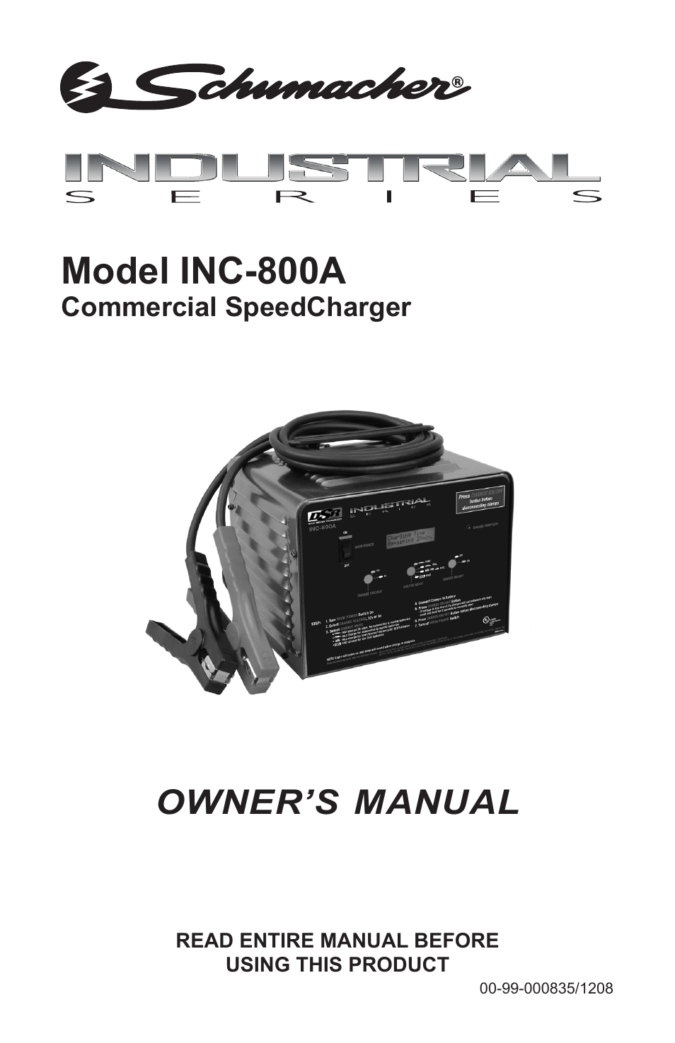 Schumacher INC-800A User Manual | 32 pages