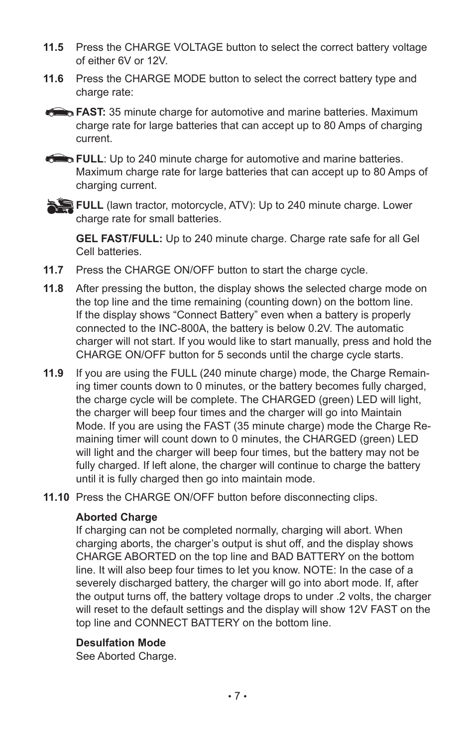 Schumacher INC-800A User Manual | Page 10 / 32