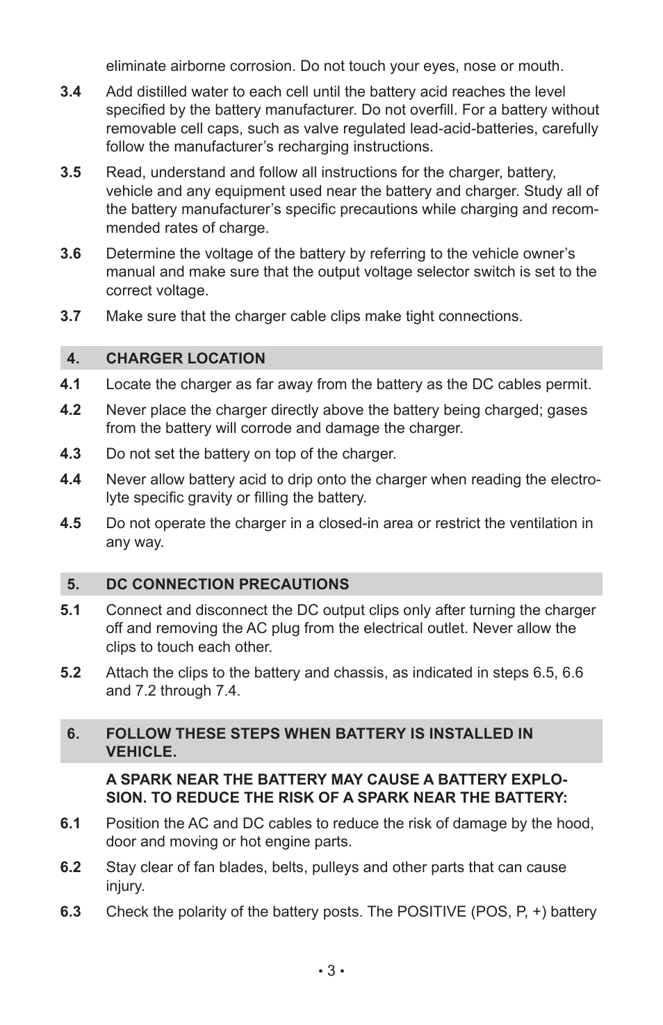 Schumacher INC-800A User Manual | Page 6 / 32