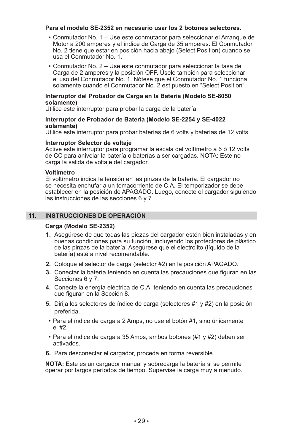 Schumacher SE-4022 User Manual | Page 33 / 42