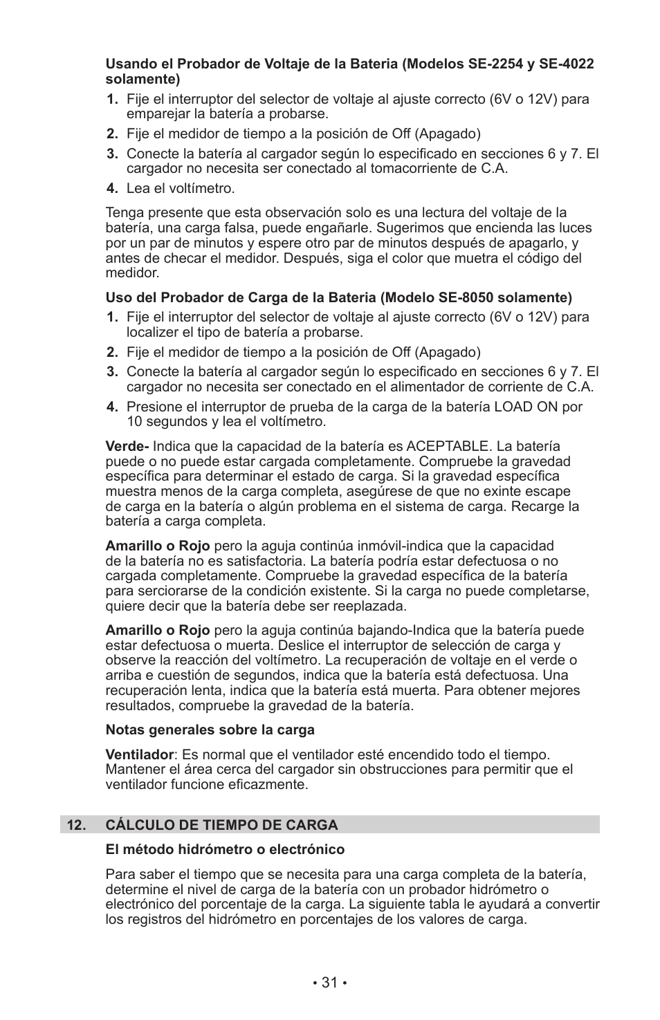 Schumacher SE-4022 User Manual | Page 35 / 42