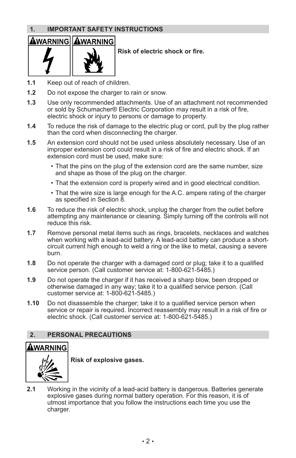 Schumacher SE-4022 User Manual | Page 6 / 42