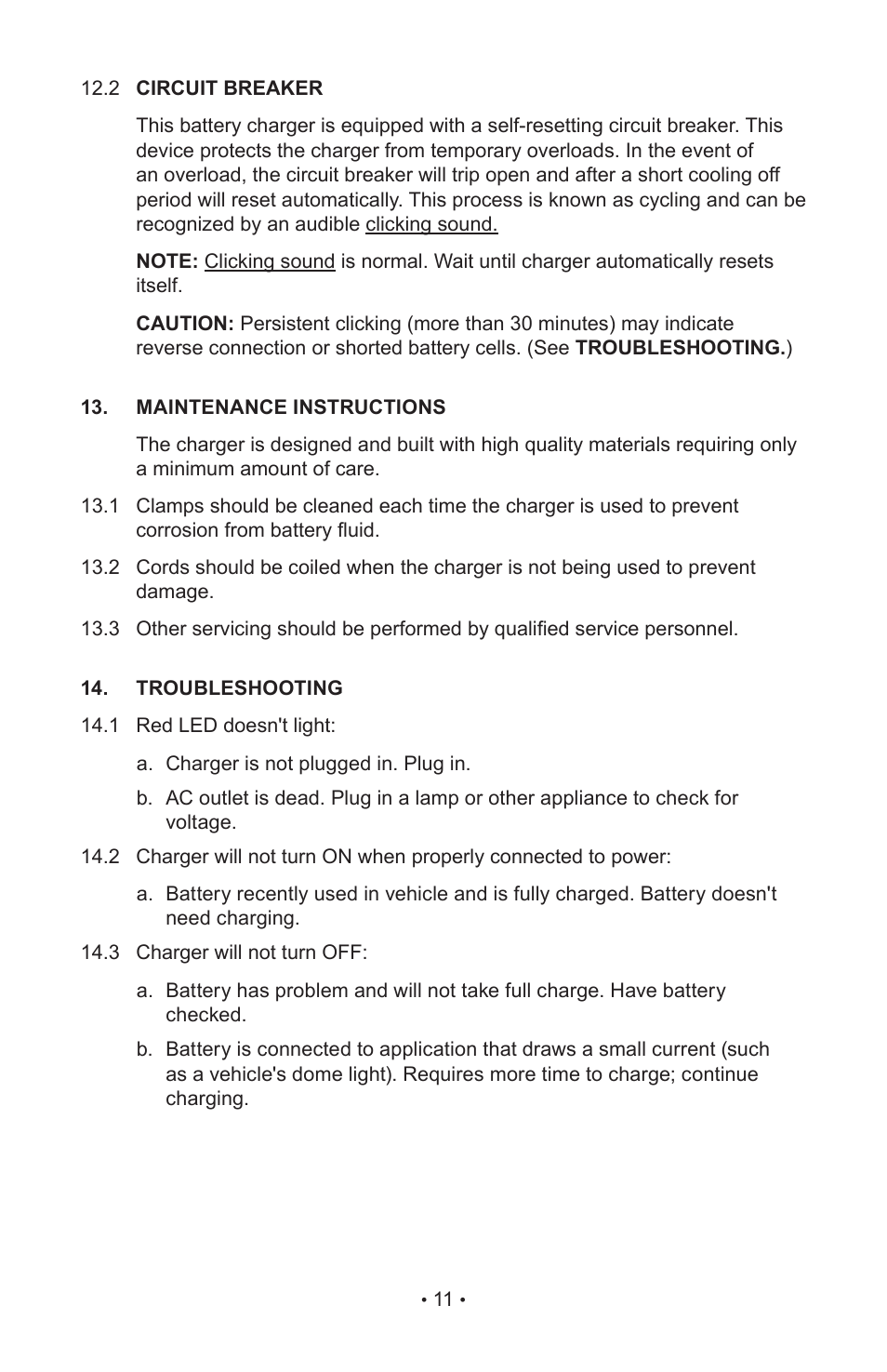 Schumacher 85-716 User Manual | Page 13 / 44