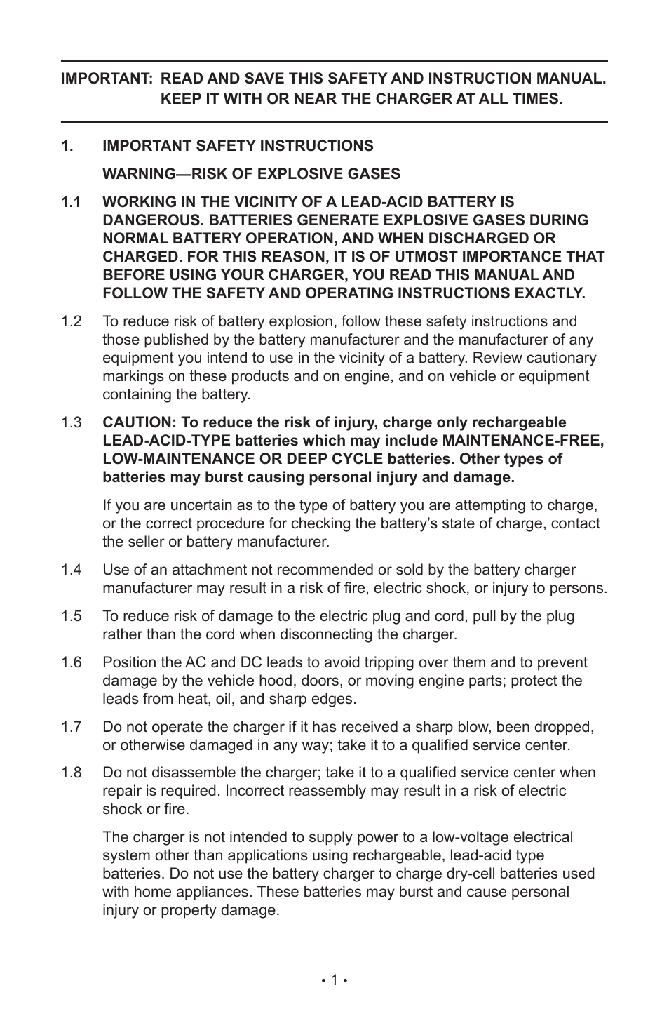 Schumacher 85-716 User Manual | Page 3 / 44