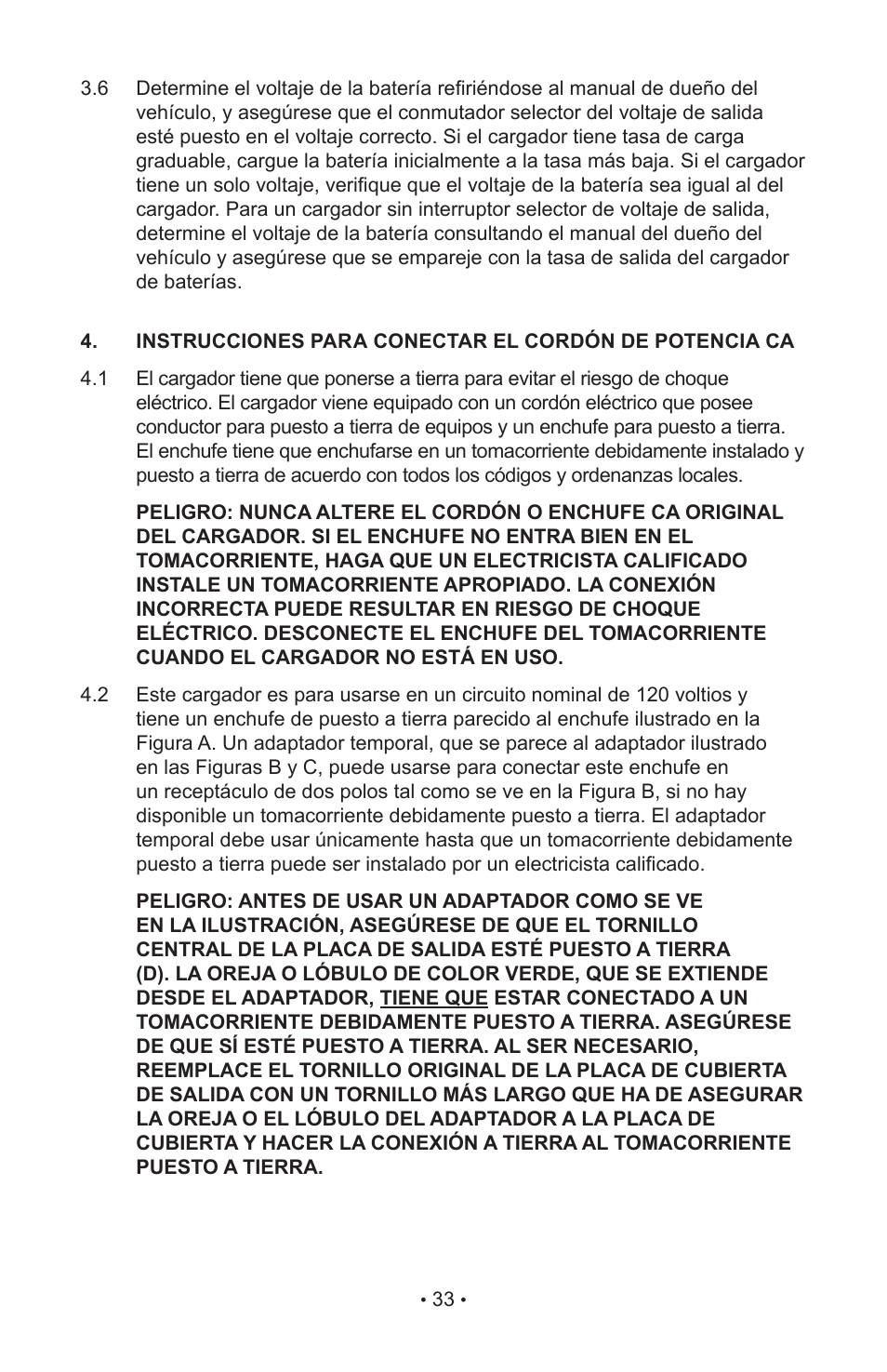 Schumacher 85-716 User Manual | Page 35 / 44