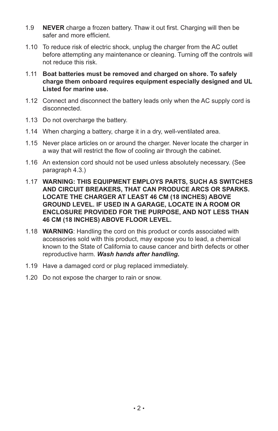 Schumacher 85-716 User Manual | Page 4 / 44