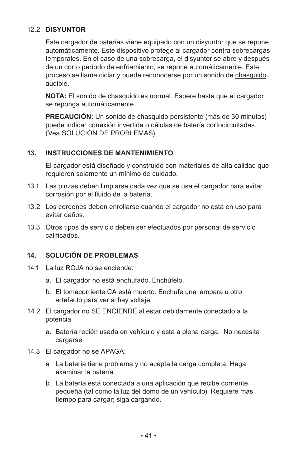 Schumacher 85-716 User Manual | Page 43 / 44