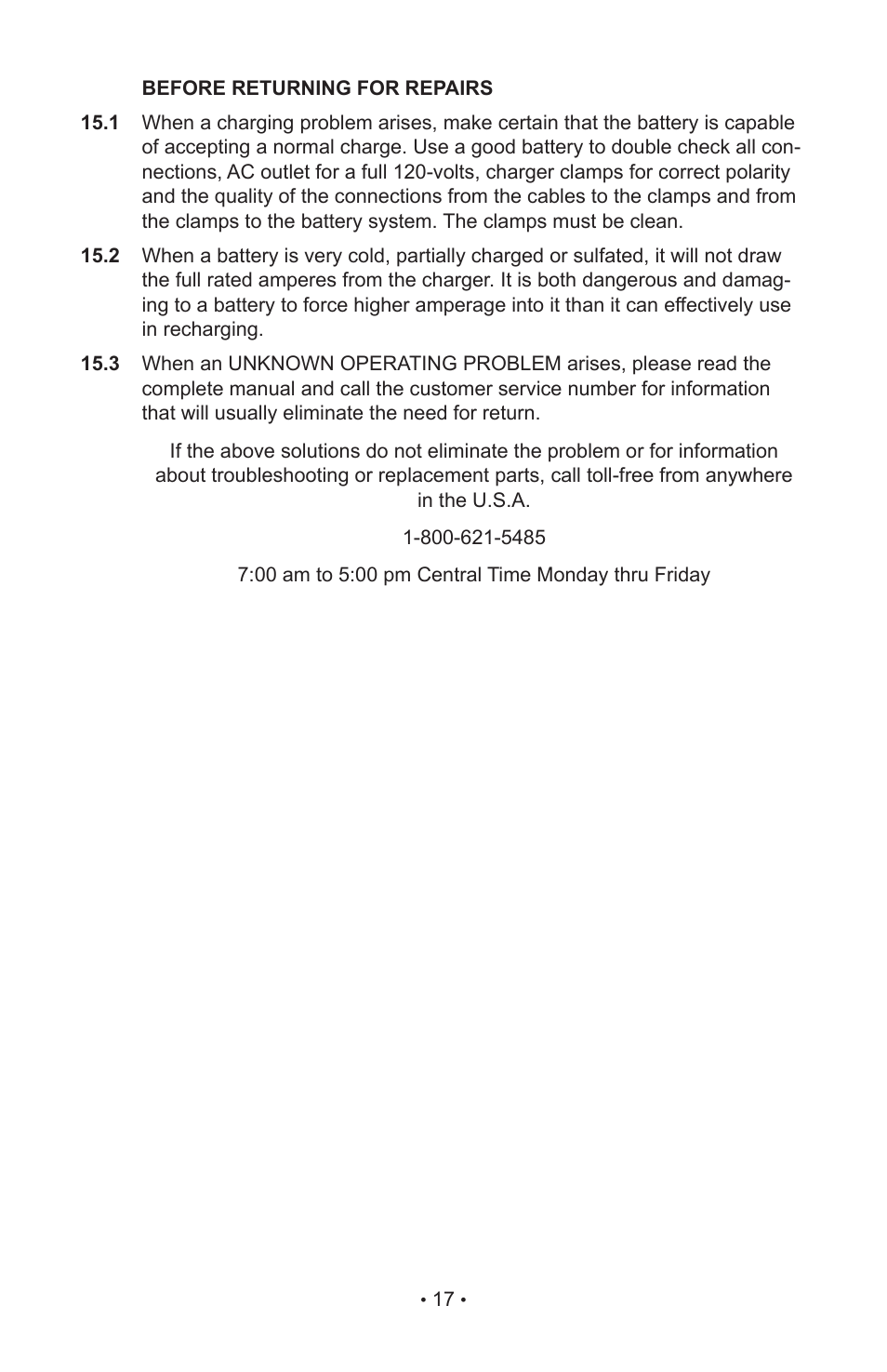 Schumacher SC-1000A User Manual | Page 20 / 44