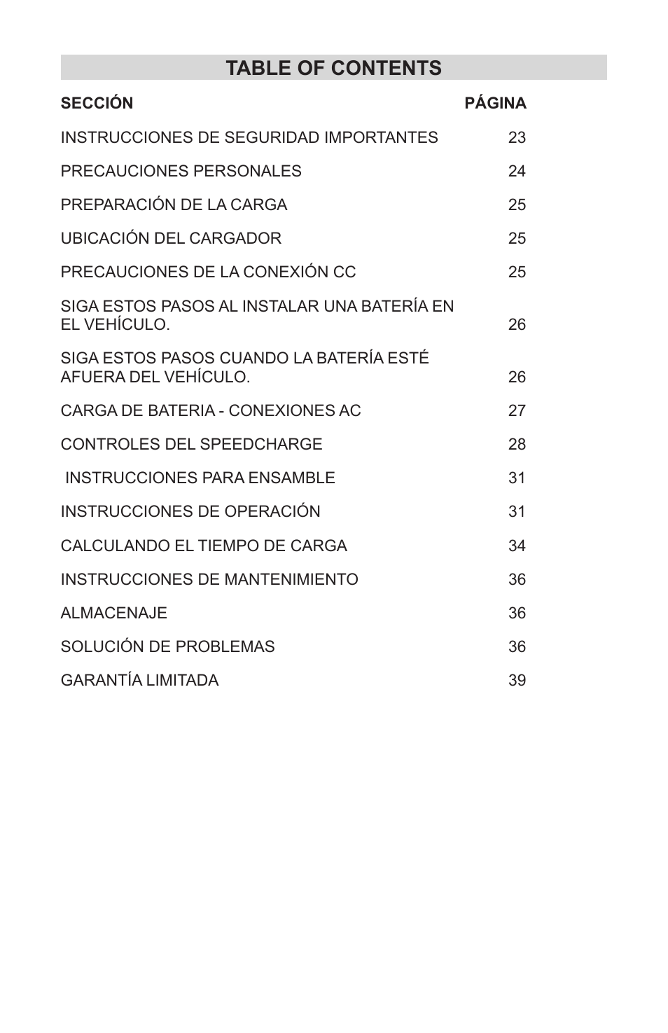 Schumacher SC-1000A User Manual | Page 25 / 44