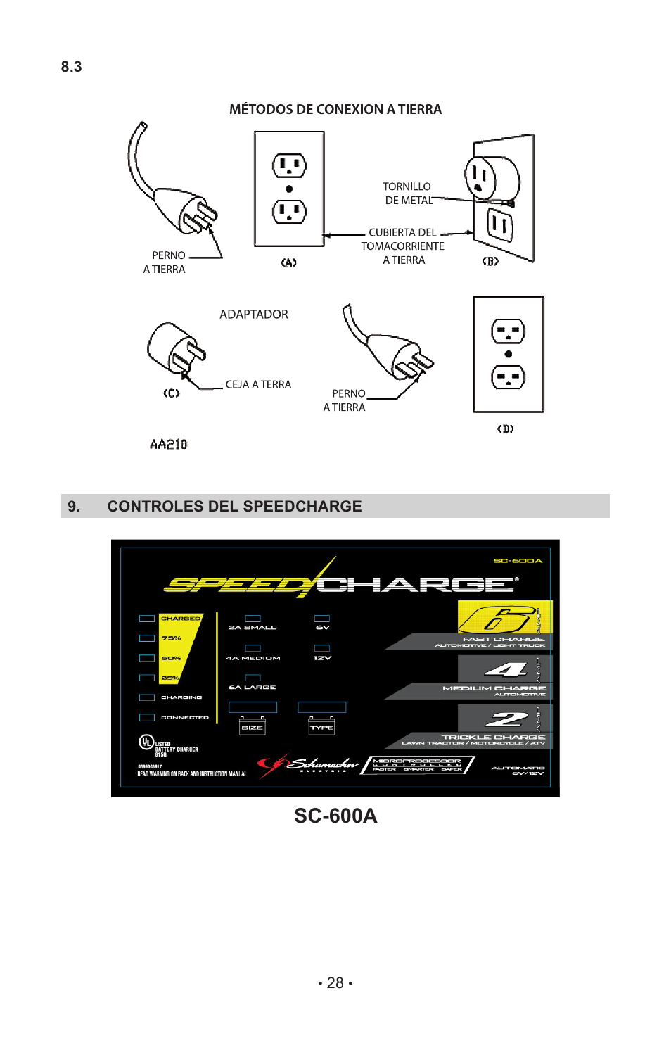 Sc-600a | Schumacher SC-1000A User Manual | Page 31 / 44