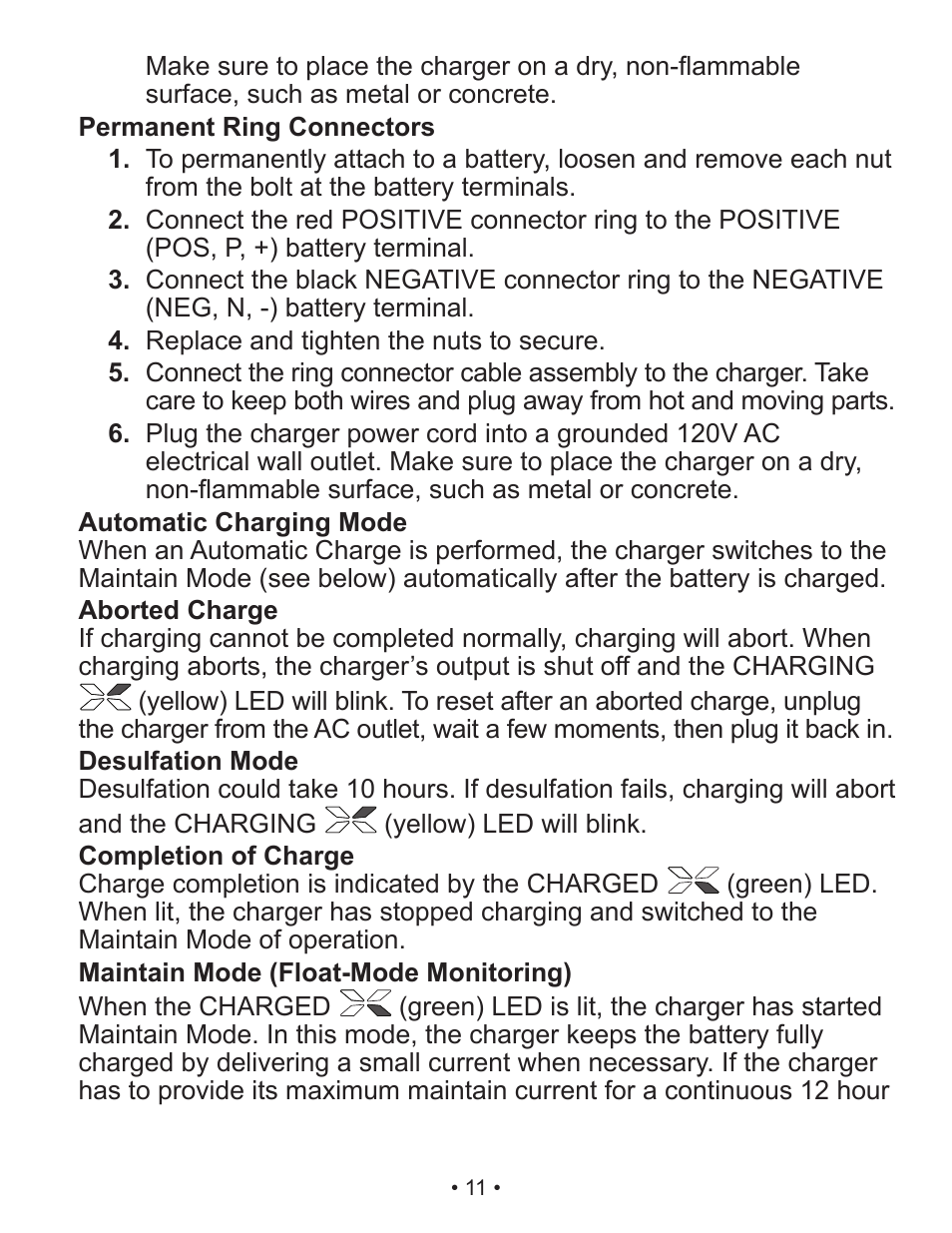 Schumacher Automatic /Maintainer SP2 User Manual | Page 11 / 35