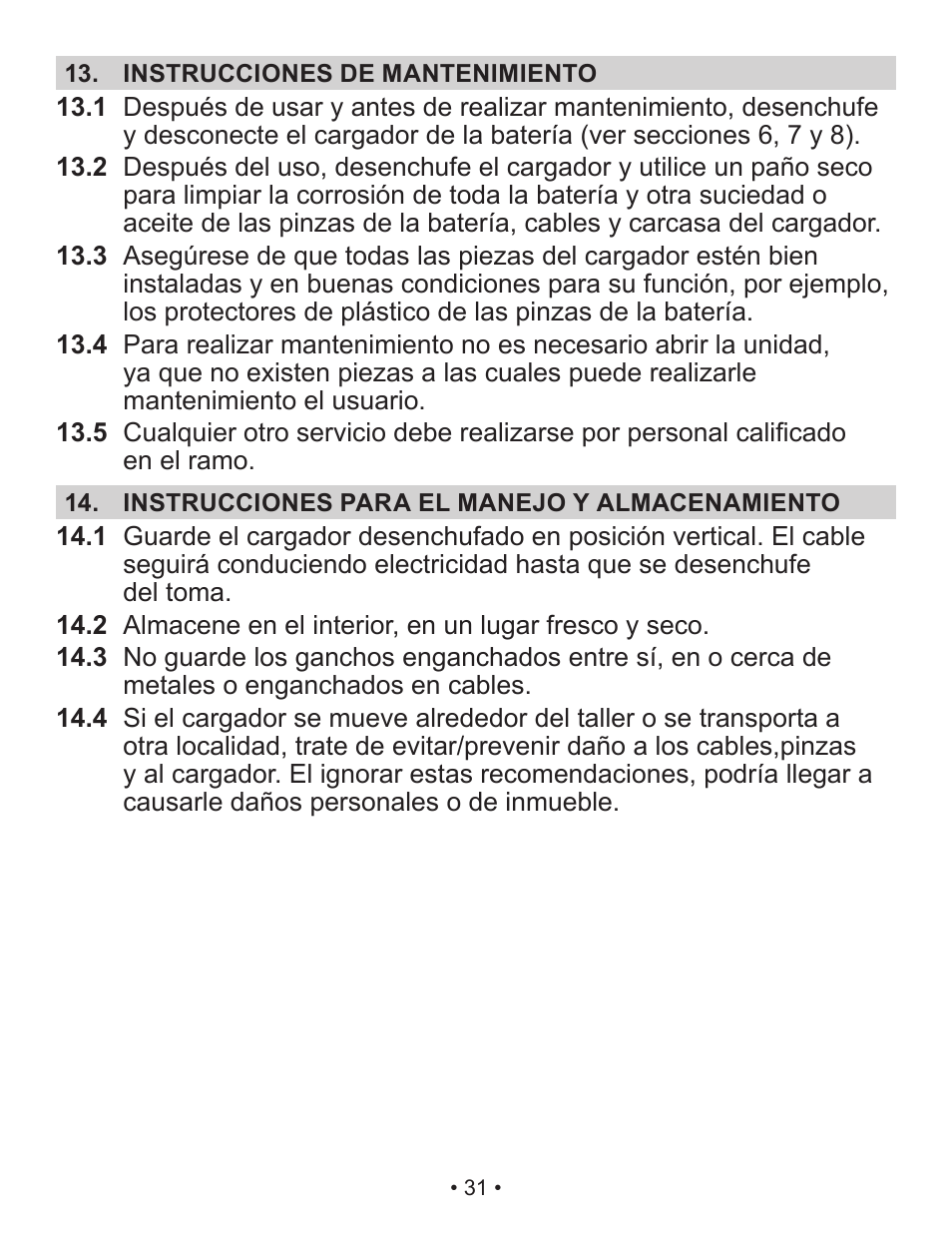 Schumacher Automatic /Maintainer SP2 User Manual | Page 31 / 35