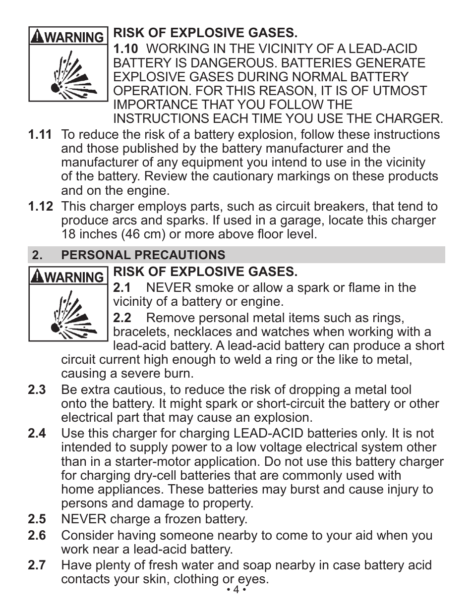 Schumacher Automatic /Maintainer SP2 User Manual | Page 4 / 35